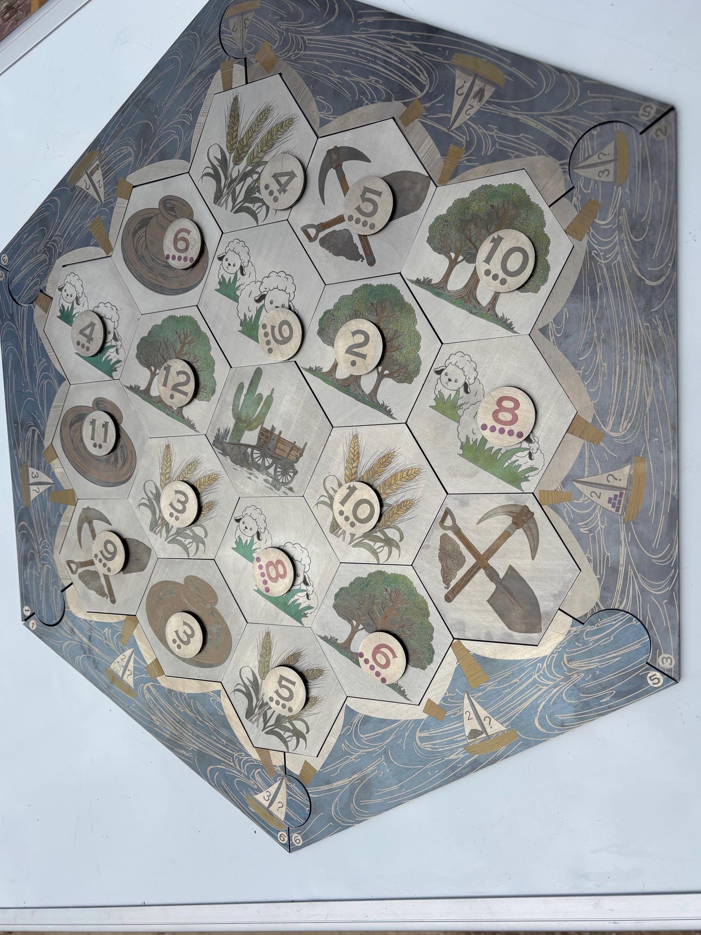 Metal Catan Board