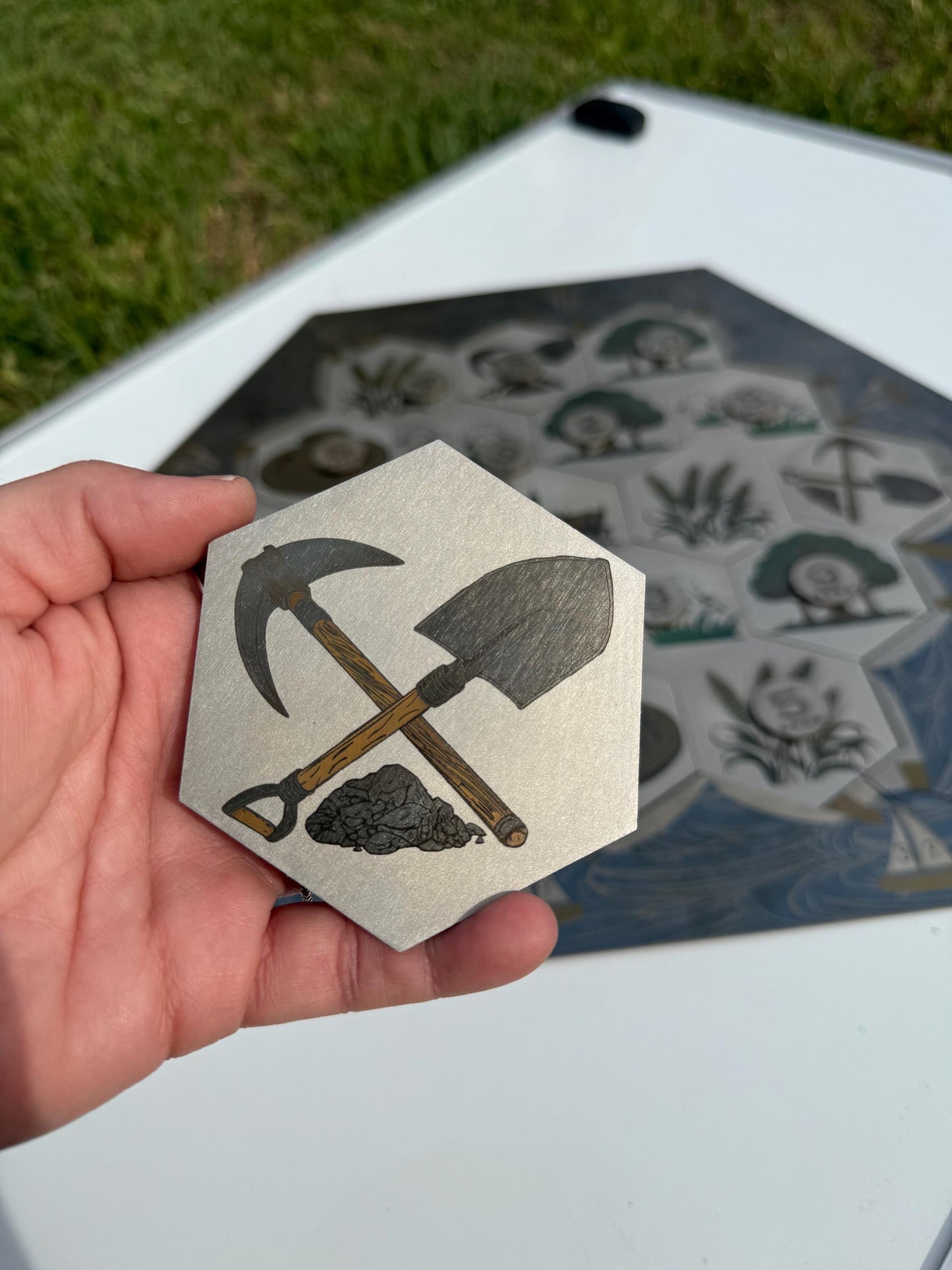 Metal Catan Board