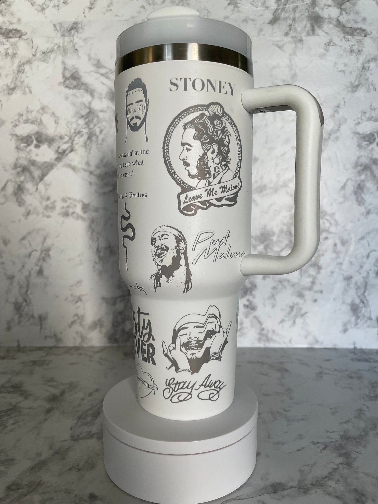Post Malone fan tumbler