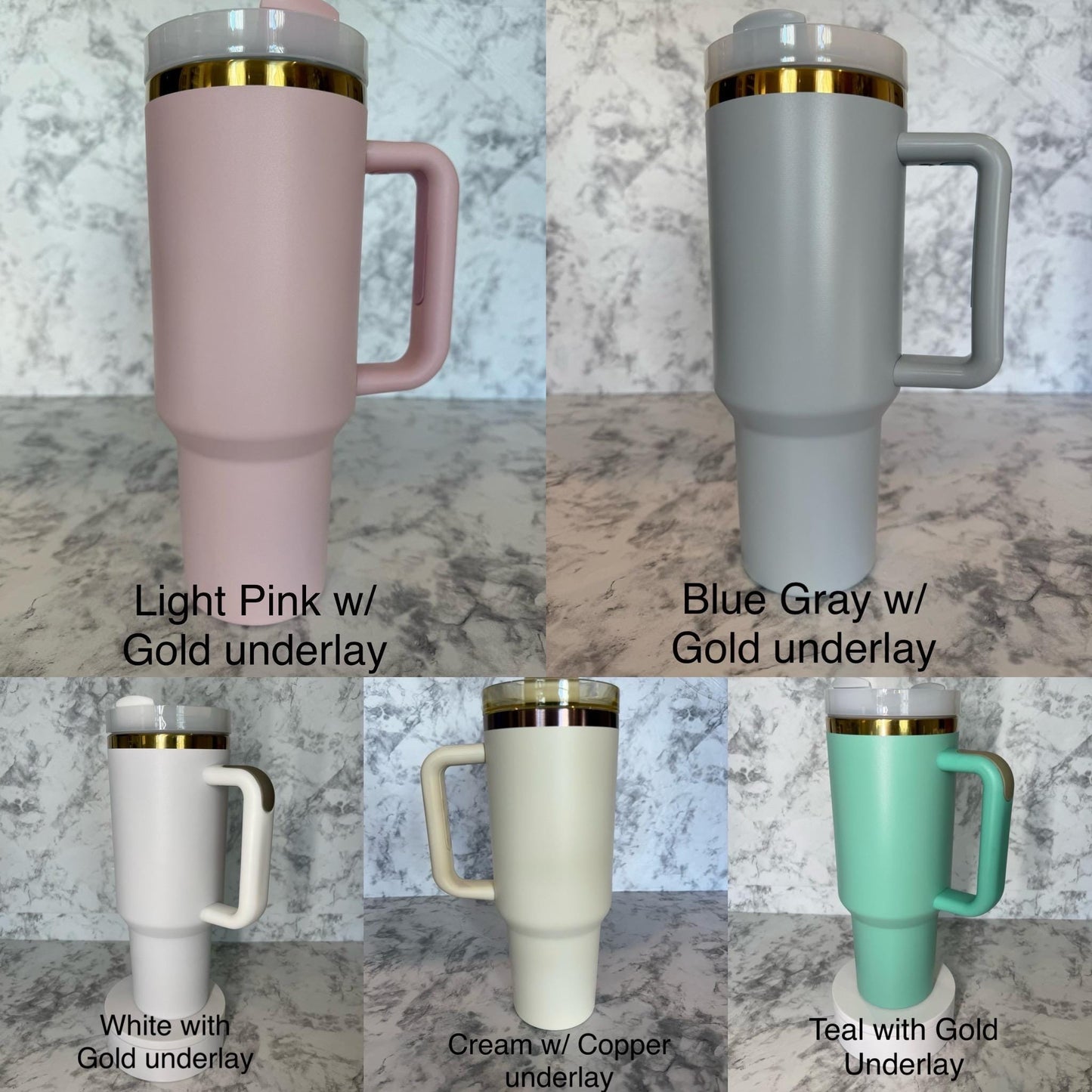 JellyRoll engraved 40oz tumbler in various colors.