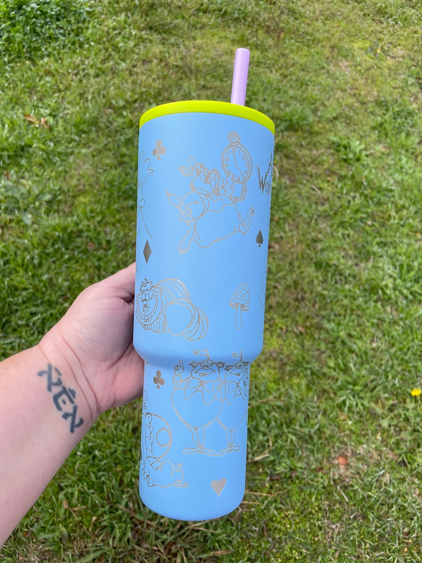 Alice and Wonderland Engraved 40oz Tumbler