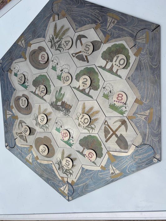 Metal Catan Board