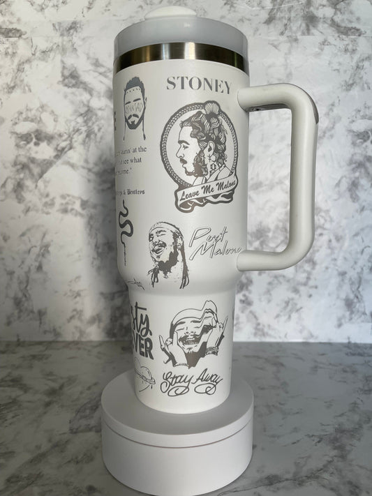 Post Malone fan tumbler